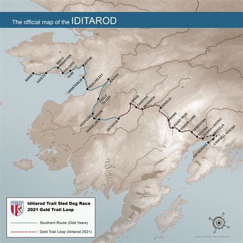 iditarod trail map